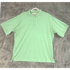 Columbia PFG Polo Shirt Mens Large Green Fishing Omni Wick Performance